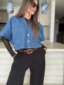 Blusa Bliss - Azul Denim