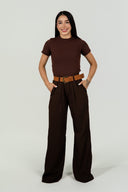 Ref.113: Set - Básica Estilo Body Manga corta Y Pantalón 1 prense – Moka