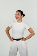 Ref.113: Set - Básica Estilo Body Manga corta Y Pantalón 1 prense – Hueso