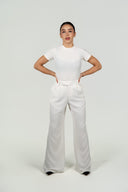Ref.113: Set - Básica Estilo Body Manga corta Y Pantalón 1 prense – Hueso