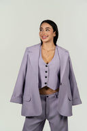 Ref.110: Suit  Blazer, Pantalón y Chaleco – Lila