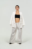 Ref.112-1: Blazer Elegante Cruzado – Hueso