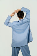 Ref.112-1: Blazer Elegante -Hueso Azul bebé