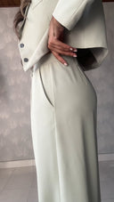 Ref. 074: Suit - Blazer corto y Pantalón recto – verde manzana