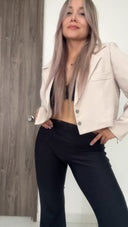 Ref. 074-1: Blazer corto – nude