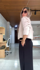 Ref. 074-2: Pantalón recto ancho – Negro