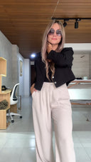 Ref. 074-2: Pantalón recto ancho – Nude