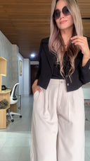 Ref. 074-2: Pantalón recto ancho – Nude