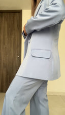 Ref. 067: Suit - Pantalón, chaleco y blazer semiceñido – azul índigo