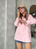 Ref.077- 4: Blazer Semioversize – palo de rosa
