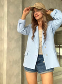Ref.077- 4: Blazer Semioversize – azul bebé