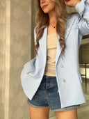 Ref.077- 4: Blazer Semioversize – azul bebé