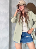 Ref.077- 4: Blazer Semioversize – verde manzana