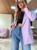 Ref. 067-2: Blazer elegante semiceñido – lila