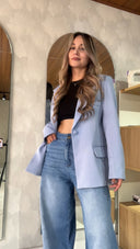 Ref. 067-2: Blazer elegante semiceñido – azul índigo