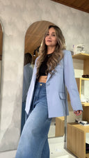 Ref. 067-2: Blazer elegante semiceñido – azul índigo