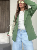 Ref. 067-2: Blazer elegante semiceñido – verde