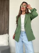 Ref. 067-2: Blazer elegante semiceñido – verde