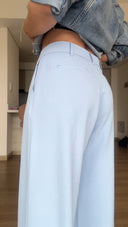Ref. 085-3: Pantalón clásico recto sin prenses – Azul bebé