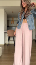 Ref. 085-3: Pantalón clásico recto sin prenses – Palo de rosa