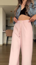 Ref. 085-3: Pantalón clásico recto sin prenses – Palo de rosa