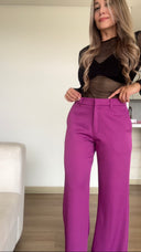 Ref. 081-1: Pantalón clásico semicampana – Magenta