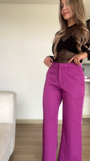 Ref. 081-1: Pantalón clásico semicampana – Magenta