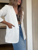 Ref.099-1: Blazer Elegante- Blanco