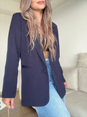 Ref.099-1: Blazer Elegante- Azul Oscuro