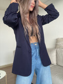 Ref.099-1: Blazer Elegante- Azul Oscuro