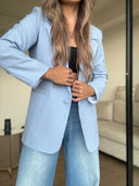 Ref.099-1: Blazer Elegante- Azul Bebé
