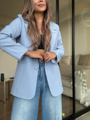 Ref.099-1: Blazer Elegante- Azul Bebé