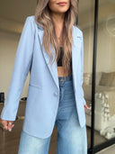 Ref.099-1: Blazer Elegante- Azul Bebé