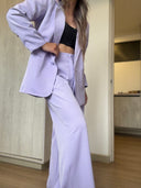Ref.099 Suit - Blazer Elegante y pantalón clásico recto- Lila
