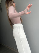 Ref.099-2: Pantalón clásico recto- Blanco