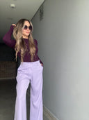 Ref.099-2: Pantalón Clásico Recto - Lila