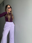 Ref.099-2: Pantalón Clásico Recto - Lila