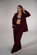 Ref.115: Traje Vioka Rojo Vino